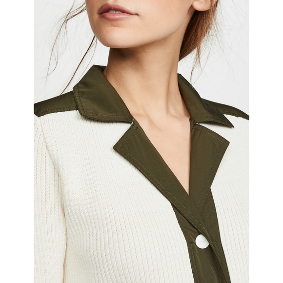 GANNI Paradise Redwood Tech Knit Bodycon Cardigan Dress - Picture 11 of 11